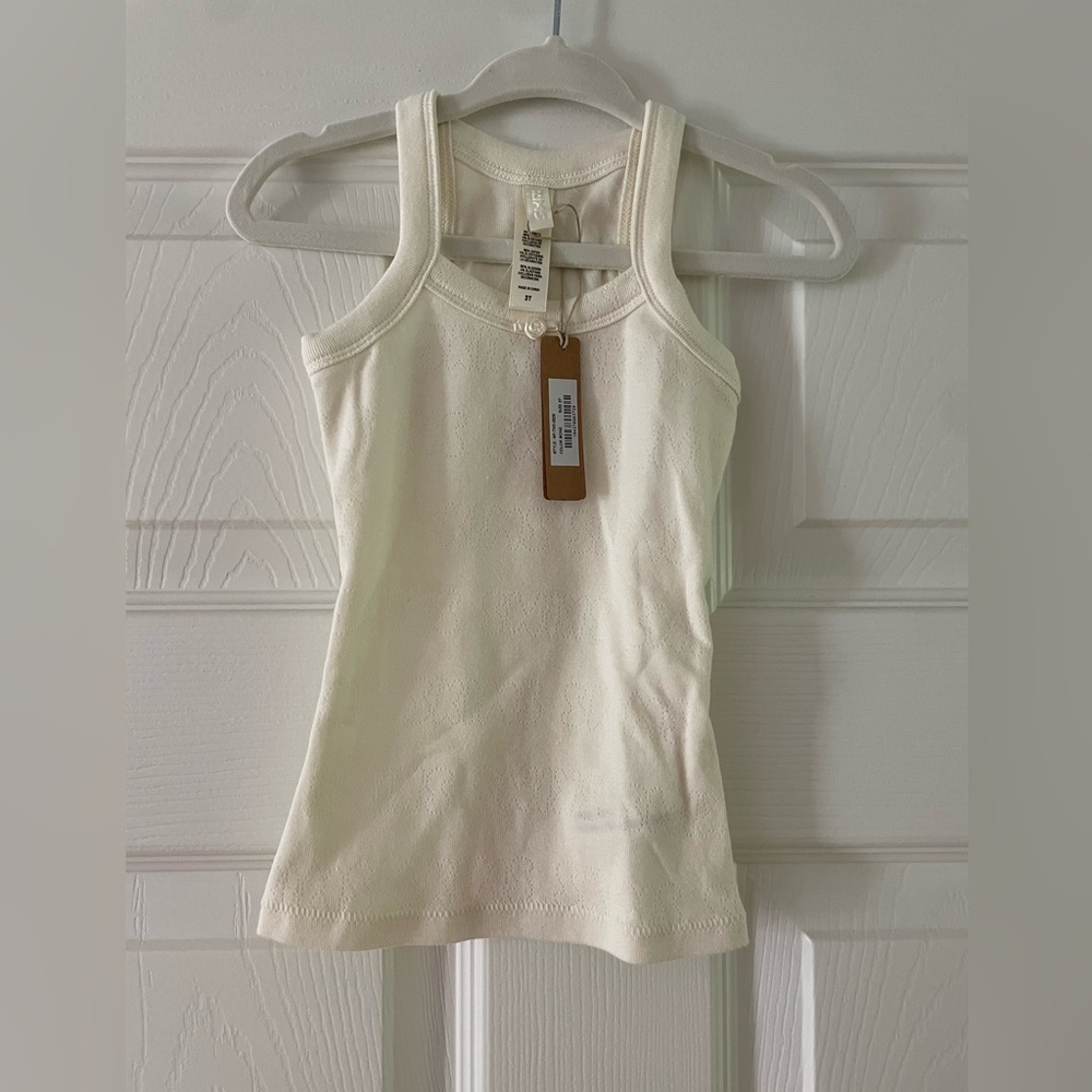 Girls Skims Tank Top in Ivory